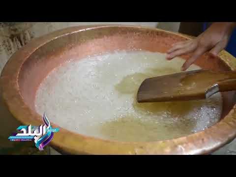 صدى البلد | مع اقتراب المولد النبوي .. تعرف على مراحل صناعة اللديدة