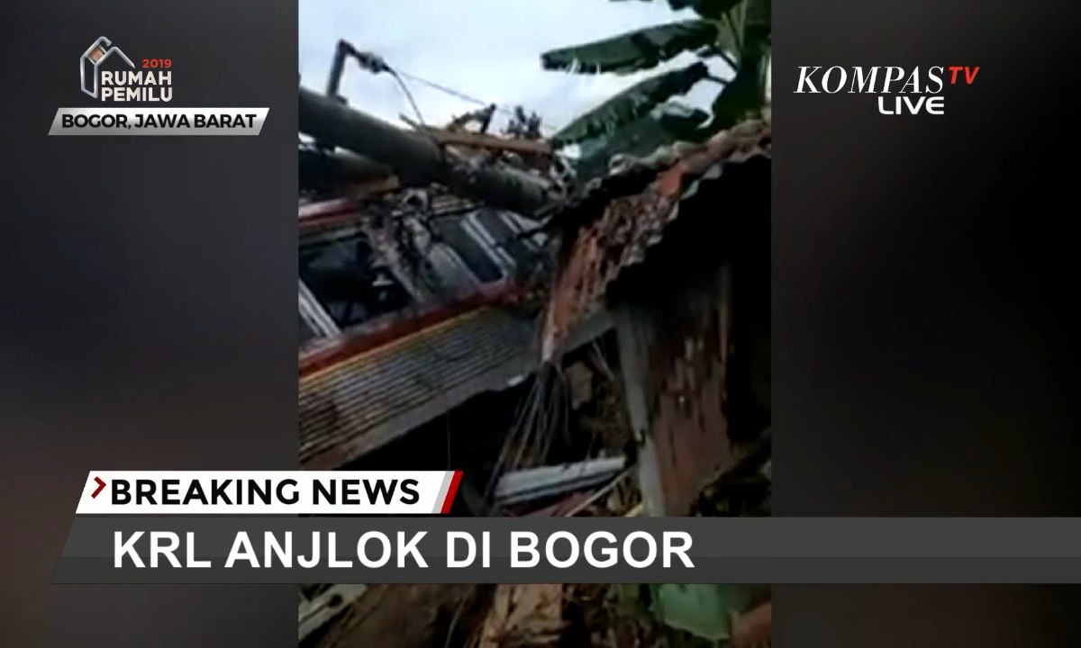 KRL Anjlok Hingga ke Luar Rel di Kebon Pedes, Bogor
