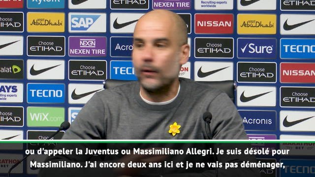 29e j. - Guardiola : Je n'irai pas à la Juventus les deux prochaines saisons