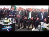 صدى البلد | محلب وطارق قابيل  خلال مؤتمر مركز سيارات امبابه