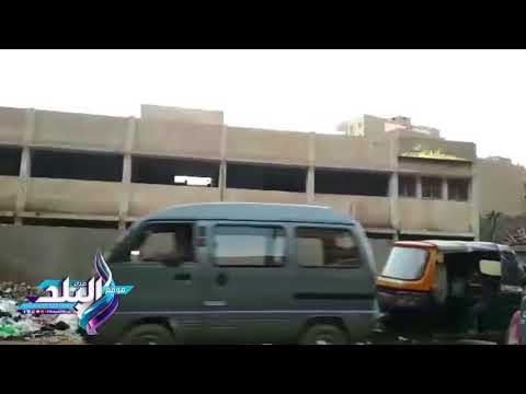 صدى البلد | القمامة تحاصر سور مجزر الآلى بالمنيب