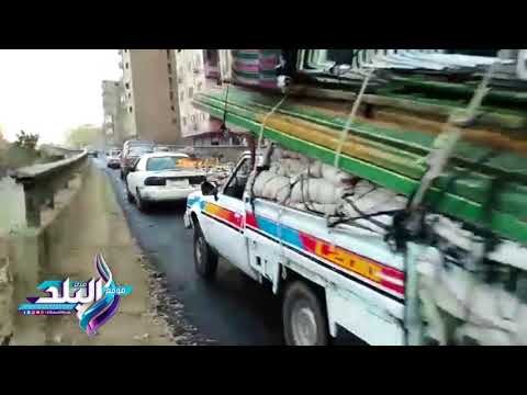 صدى البلد | كوبرى القصبجي يتحول لمقلب قمامة ويعرض حياة المارة للخطر