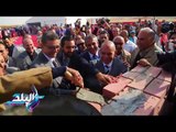 صدى البلد |  محمود طاهر يضع حجر الأساس لفرع الأهلي بالتجمع الخامس
