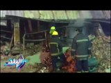 صدى البلد | الدفع بكشافات ومولد كهربائي لإنارة محيط حريق مخزن الكابلات بباب الشعرية