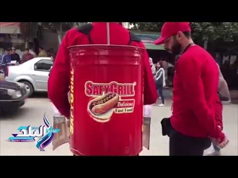 صدى البلد | على الطريقة الألمانية.. «الشواية المحمولة» وسيلة الشباب لفتح «باب رزق» في شوارع طنطا