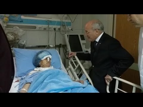 صدى البلد | العصار يزور إحدى مصابات حادث كنيسة مارمينا