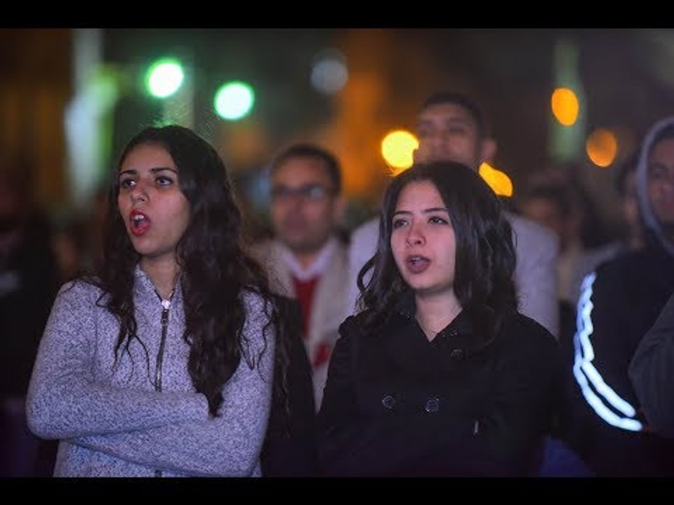 صدى البلد |  الأقباط يحتفلون برأس السنة فى كنيسة الدوبارة