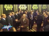 صدى البلد | جمال مبارك في عزاء إبراهيم نافع
