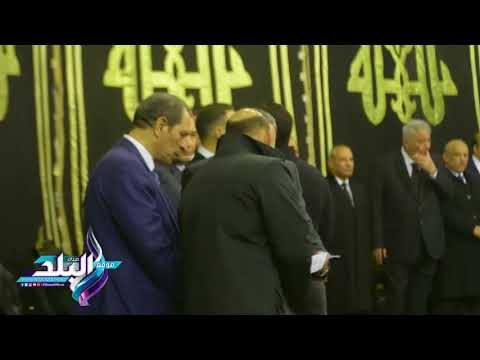 صدى البلد | عبدالمحسن سلامة وأحمد موسى أول حضور عزاء إبراهيم نافع