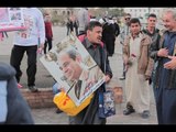 صدى البلد | في عيد الشرطة وثورة 25 يناير .. مواطنون يرفعون صور الرئيس السيسي بالتحرير