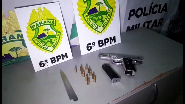 Ação conjunta entre PM e GM leva a apreensão de arma no Bairro Cascavel Velho