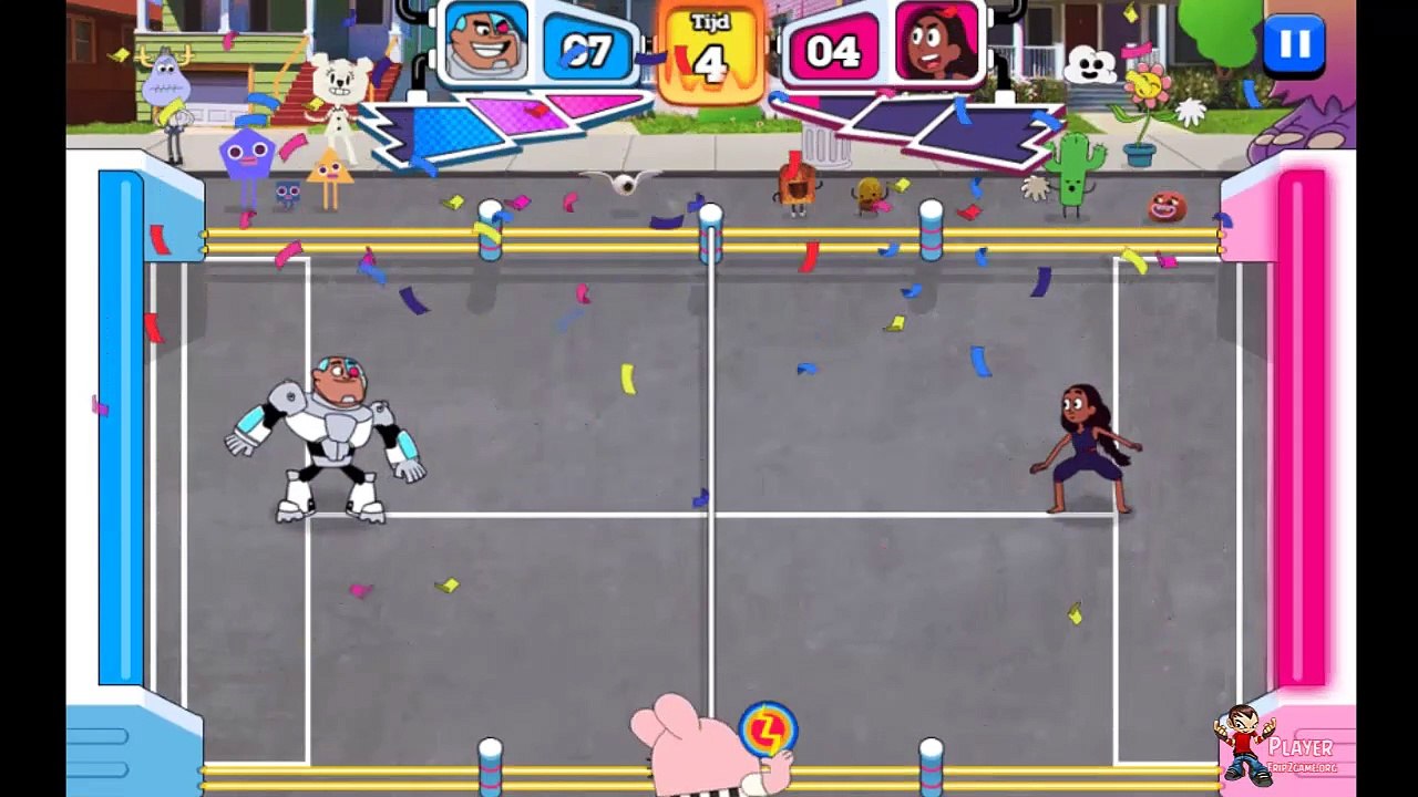 Cyborg Won in Amazing World of Gumball: Super Disc Duel II (Cartoon Network Games)﻿