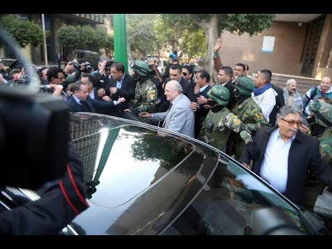 صدى البلد | لحظة خروج موسى مصطفى موسى عقب ترشحه فى انتخابات الرئاسة