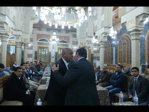 صدى البلد | احمد زكى بدر ومصطفى بكرى في عزاء والد دندراوى الهوارى