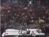 WWE - SummerSlam 2000 - Edge Spears Jeff Hardy In Ladder Mat