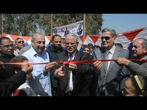 صدى البلد | محافظ المنيا يفتتح محطة رفع صرف صحي وإحلال وتجديد كوبري العباسية