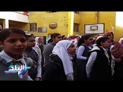 صدى البلد | مدارس الدقهلية تذيع اغنية قالوا أيه خلال طابور الصباح