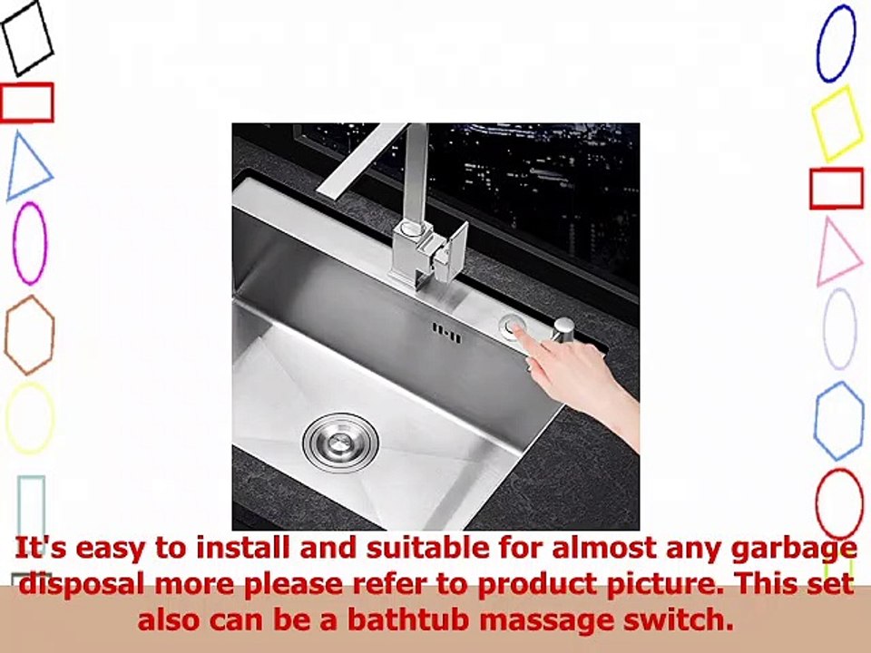 Garbage Disposal Air Switch Briidea Sink Top Button Dual Outlet Single Control for