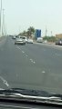 Mad car driver hitting running vehicles on highway | road rage |