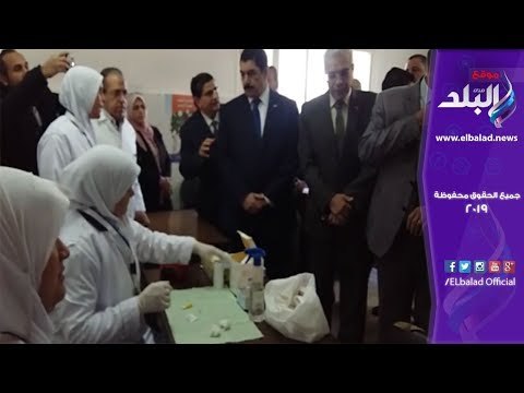 صدى البلد | محافظ القليوبية يفتتح الحملة القومية للكشف عن التقزم والسمنة لطلاب المدارس