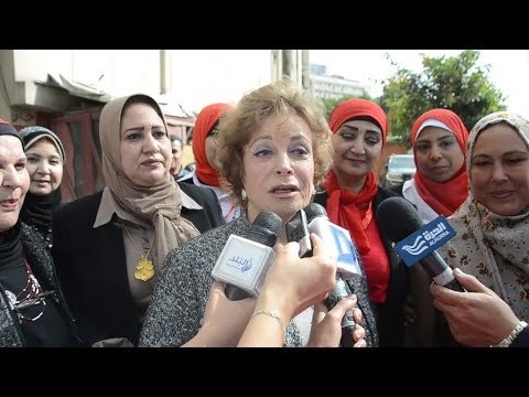 صدى البلد | جيهان السادات : صوتنا للسيسي لحماية مصر .. و فخورة بالمرأه المصرية