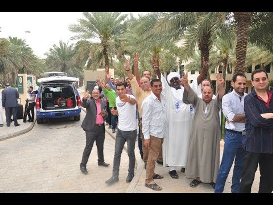 صدى البلد |  توافد المصريين بالكويت على اللجان للمشاركة في الانتخابات الرئاسية