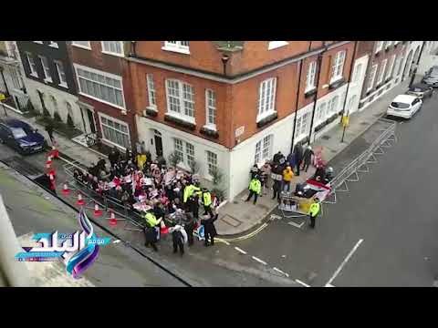 صدى البلد | أعضاء الإرهابية يمنعون المصريين بلندن من التصويت بالإنتخابات الرئاسية