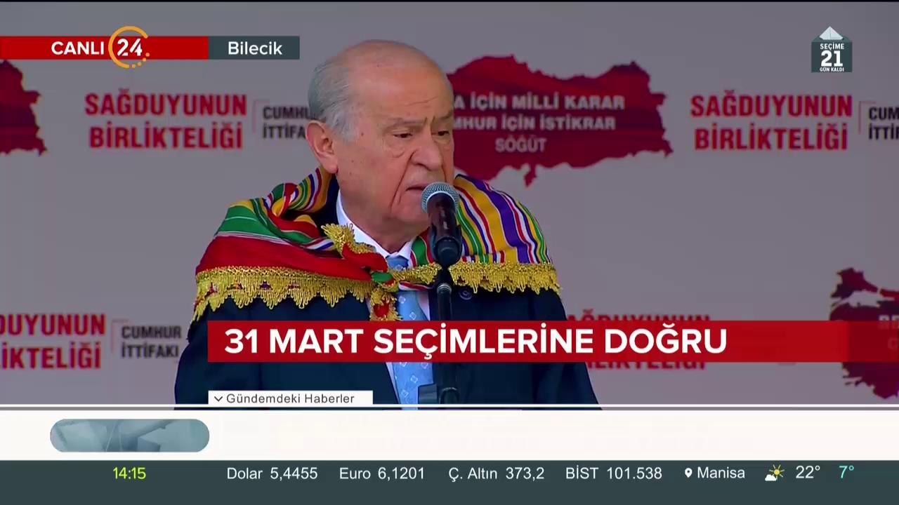Bahçeli Bilecik'te