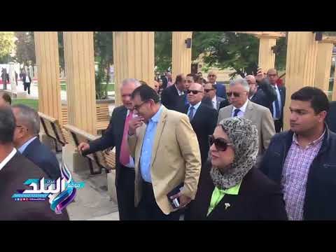 صدى البلد | «بدوى» يفتتح المرحلة الأولى من تطوير حديقة الميريلاند