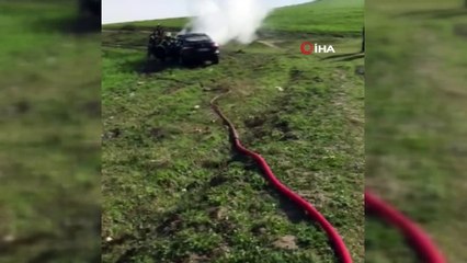 - Kiraladığı aracı ateşe verdi