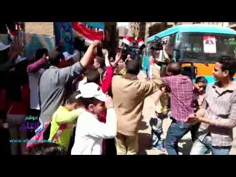 صدى البلد | الناخبون فى المرج يرقصون على الأغاني الوطنية احتفالا بالانتخابات الرئاسية