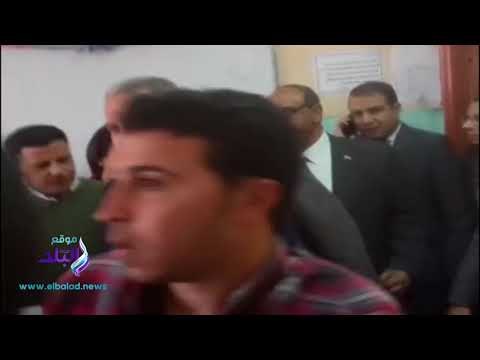 صدى البلد | محافظ الفيوم يتفقد اللجان الانتخابية