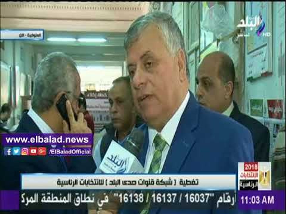 صدى البلد |مدير أمن المنوفية للمواطنين: «انزل ومتكسلش جميع الشوارع مؤمنة»