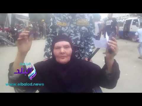 صدى البلد | الانتخابات الرئاسية 2018 .. مسنة لم تمنعها الاعاقة من الادلاء بصوتها