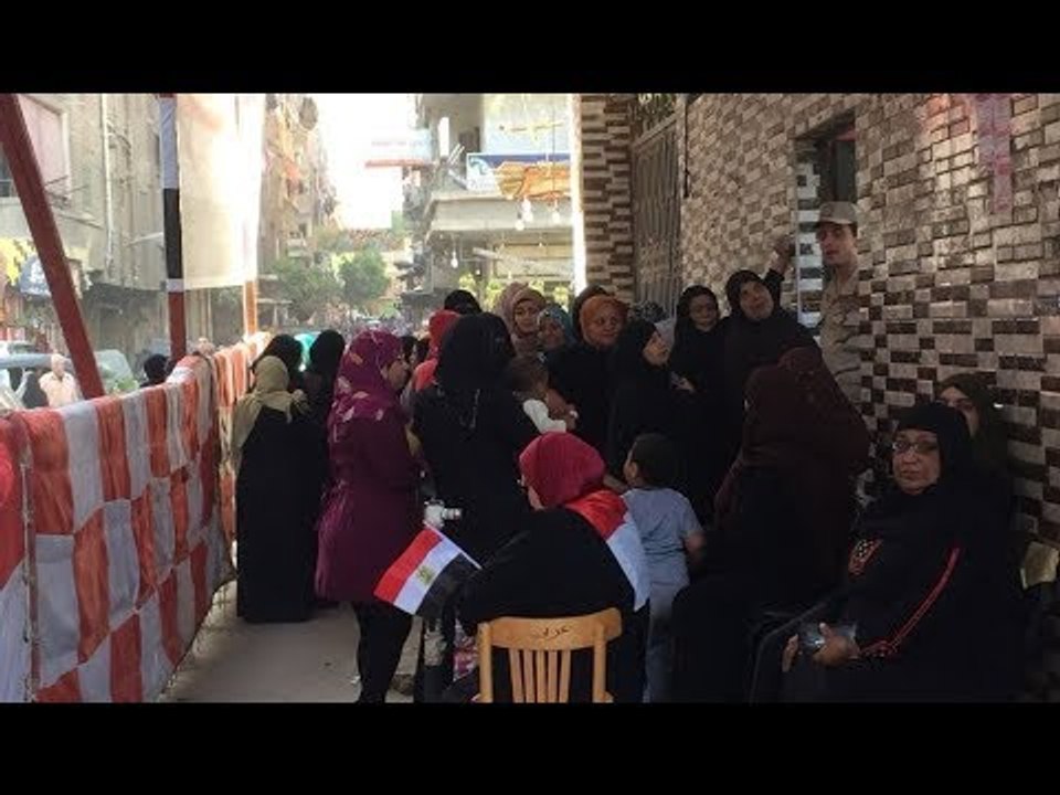 صدى البلد | توافد أهالي عين شمس على اللجان قبل فتح أبوابها في ثاني أيام الانتخابات الرئاسية