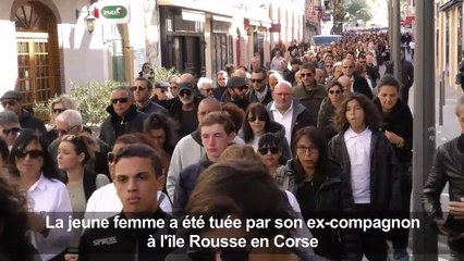 En Corse, marche blanche pour Julie, victime de féminicide