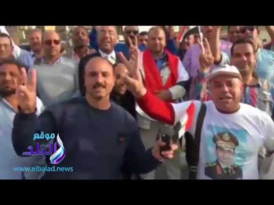 صدى البلد - نتائج انتخابات الرئاسة| المصريون يحتفلون فى ميدان الشهيد هشام بركات علي "أبو الرجولة"