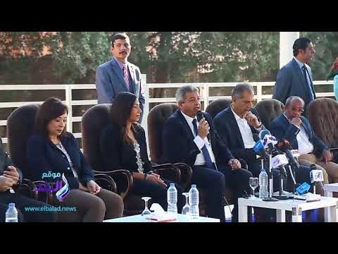 صدى البلد | عبدالعزيز يشكر منفذي مجمع حمامات سباحة فريدة عثمان