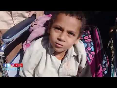 صدى البلد | «فتحي تلميذ الإبتدائي ببني سويف»..أمشي علي كرسي متحرك واتمني ان أكون طبيب