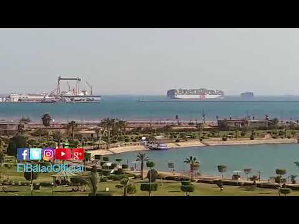 صدى البلد |انتظام حركة الملاحة بقناة السويس تزامنا مع أحداث سوريا
