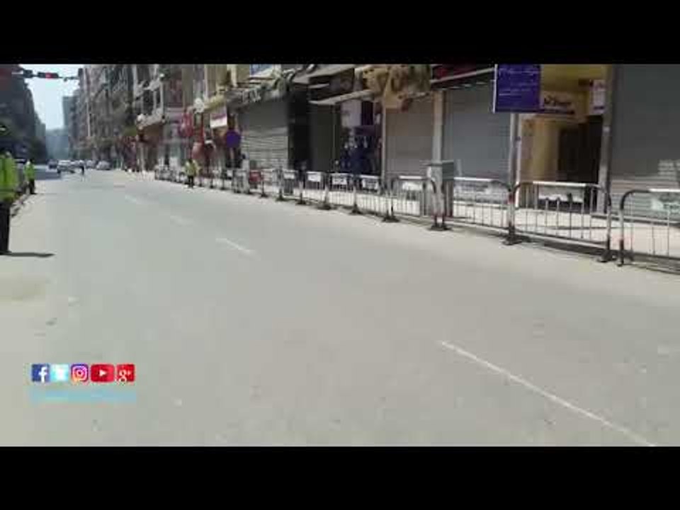 صدى البلد |  سيولة مرورية بشوارع وسط البلد فى احتفالات شم النسيم