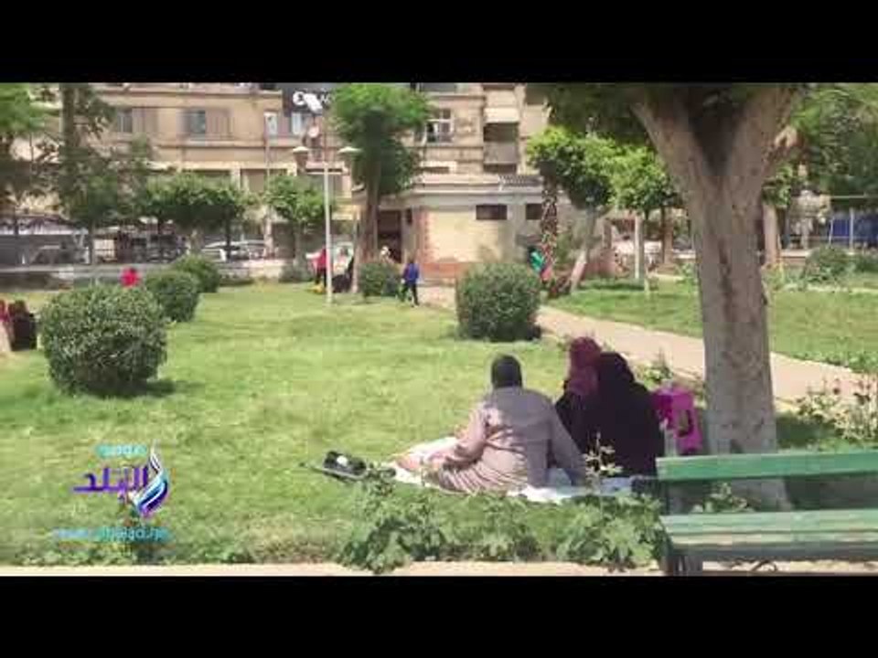 صدى البلد |  إقبال على حديقة " العرب" بجسر السويس احتفالا بشم النسيم