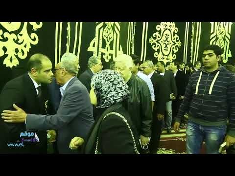 صدى البلد | «حازم إمام» و«سعد سمير» في عزاء والدة «إيهاب لهيطة»