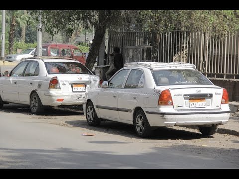 صدى البلد | وقفة احتجاجية لسائقى التاكسى الأبيض بسبب «أوبر وكريم»