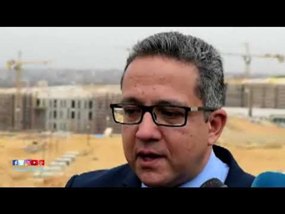 صدى البلد | وزير الأثار:"البلد كلها إتحركت"قلقا علي المتحف الكبير من حريق السقالات