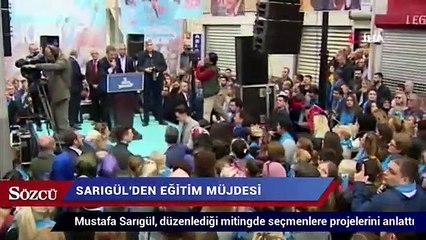 Mustafa Sarıgül’den eğitim müjdesi