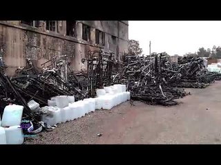 صدى البلد | آثار حريق مستشفى الصدر بالعباسية