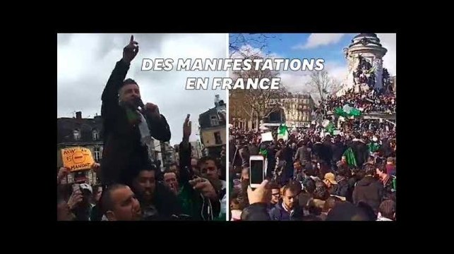 Contre Abdelaziz Bouteflika, des milliers d'Algériens mobilisés en France