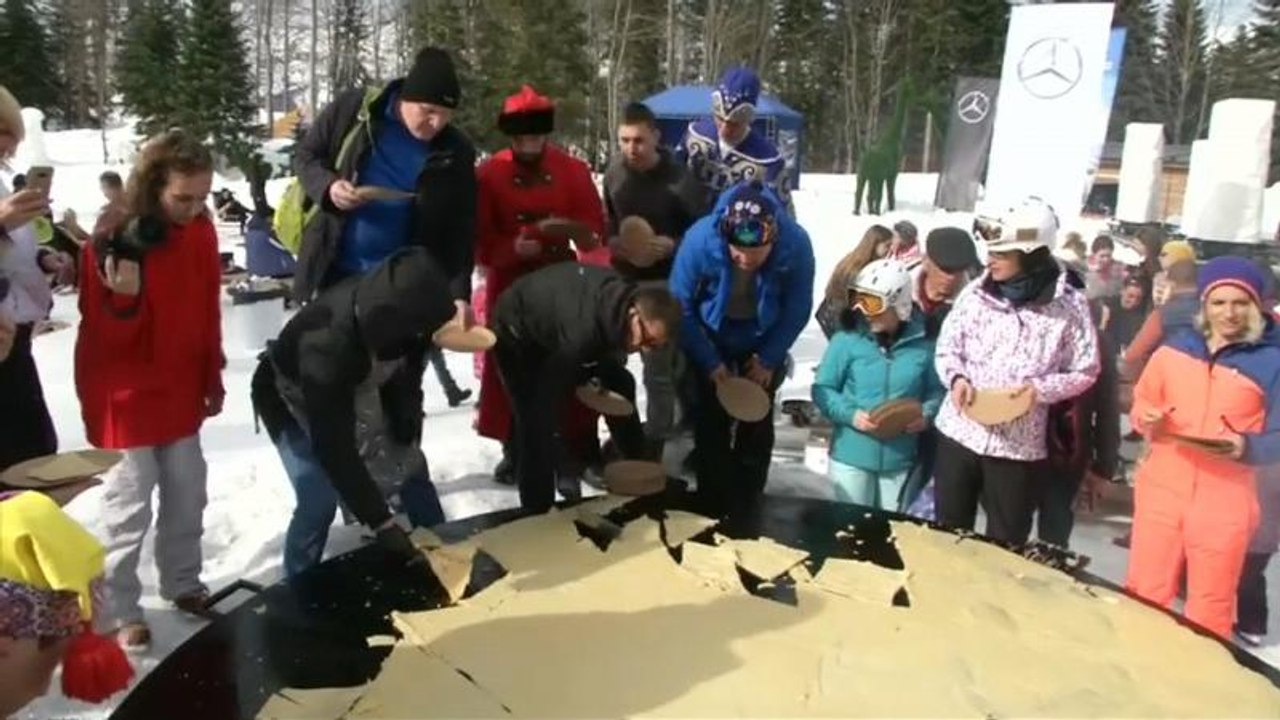 Riesen-Blini bleibt kleben