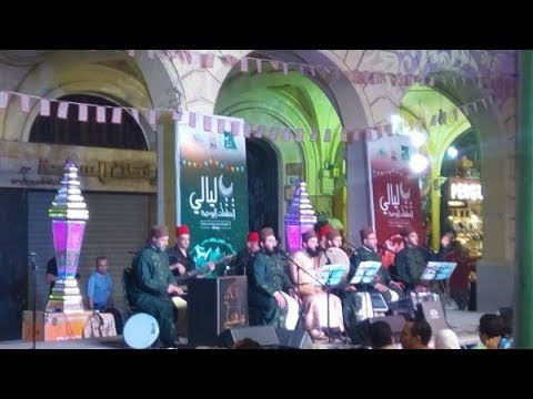 صدى البلد | فرقة الساسة السورية تمدح الرسول بوسط البلد